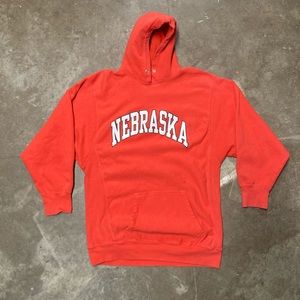 9-ounce Steve and Barry’s Red Nebraska Hoodie size large